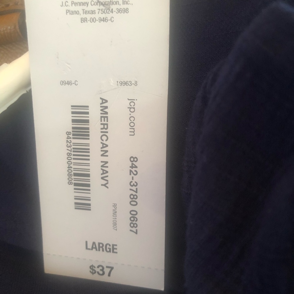 NWT a.n.a Blue Faux Wrap Dolman Sleeve Top Blouse-Size large - Picture 12 of 16